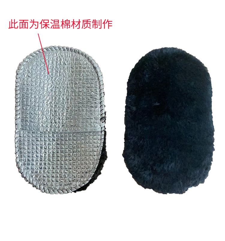 擦鞋手套银色1