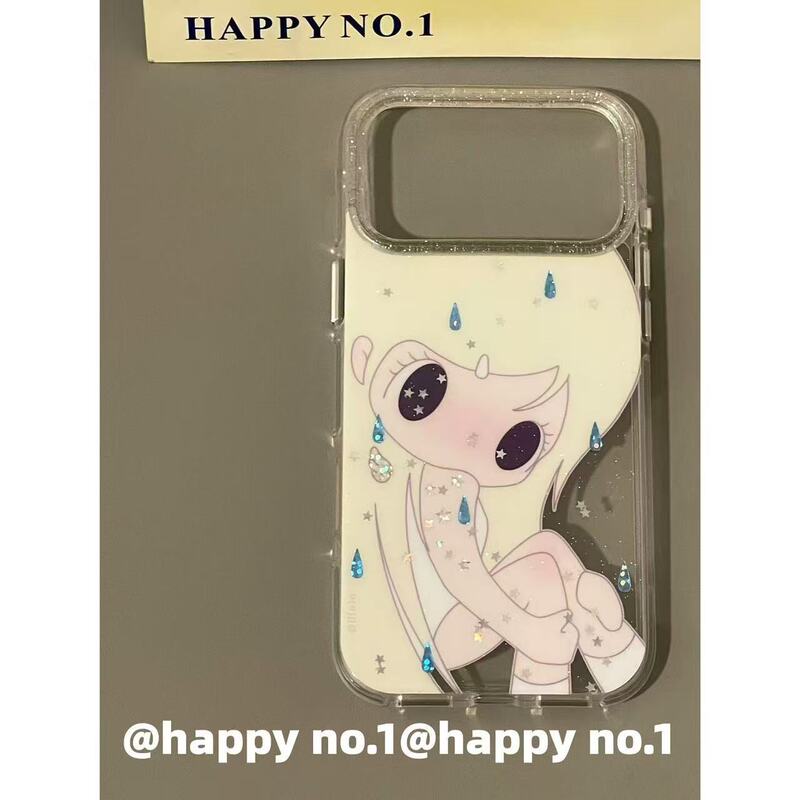 Atmospheric Blue Raindrop Design Suitable for Autumn, Suitable for Apple iPhone Phone Case, Anti-Drop, Dual-Layer, Waterproof for Young Girls Atmospheric Blue Raindrop Design Suitable for Autumn, Suitable for Apple iPhone Phone Case, Anti-Drop, Dual-Layer, Waterproof for Young Girls