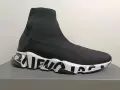 Painted Sock Shoes in Black White
