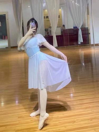 Stretch mesh large beveled ballet skirt for adult women gymnastics clothing dance practice clothing gauze skirt skirt one piece drop shipping