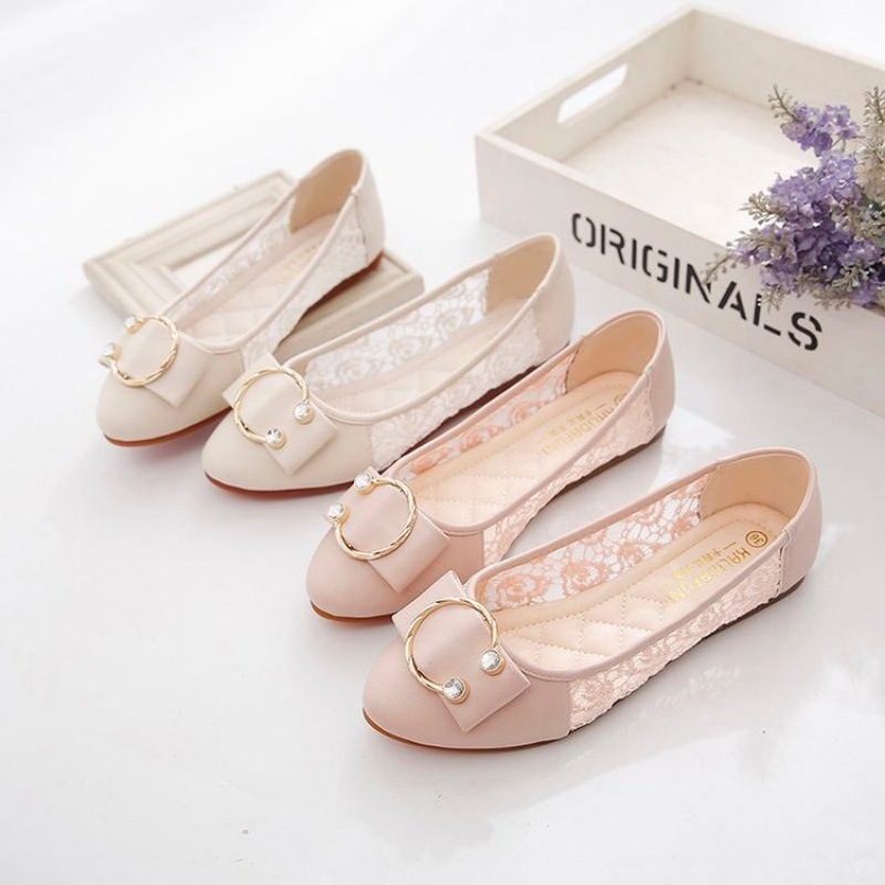 2024 SUMMER HOLLOW MOM SHOES 미끄럼 방지 한국어 버전 다목적 바람 미끄럼 방지 봄과 여름 작업 출산 신발 플랫 슈즈 얕은