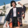 15 Kong Ming Lantern Robe#Black
