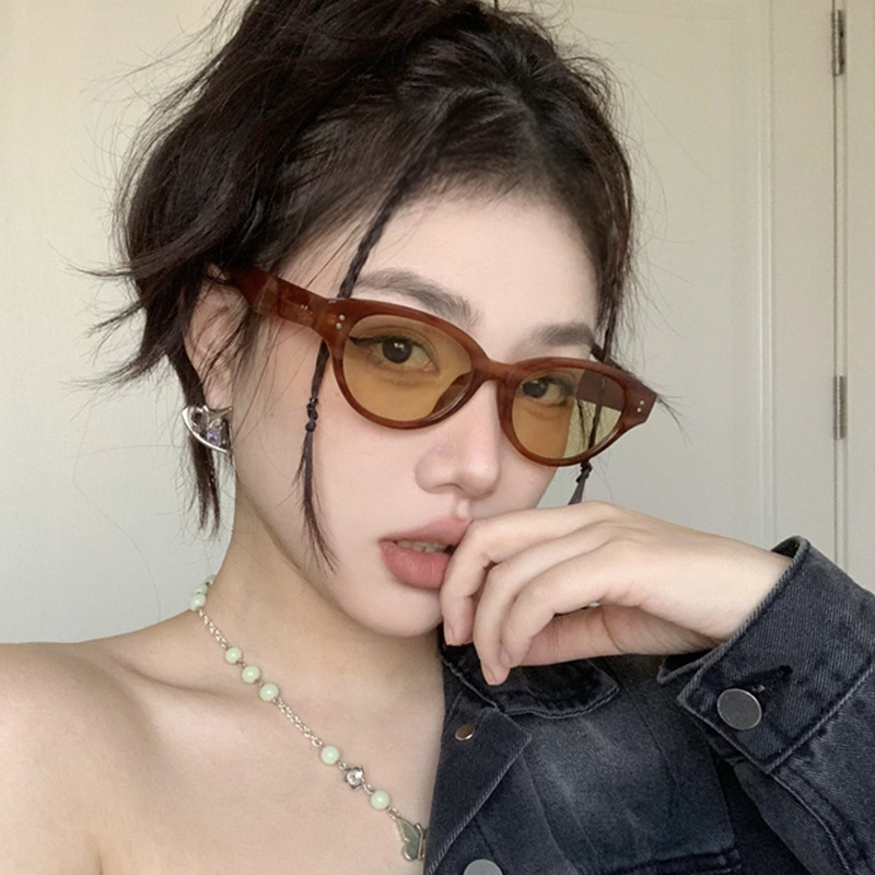Retro orange sunglasses