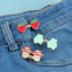 Strawberry Waist Button Jeans Waist Adjusting Fixed Button Pants Big Change Small Punch-Free Tightening Artifact