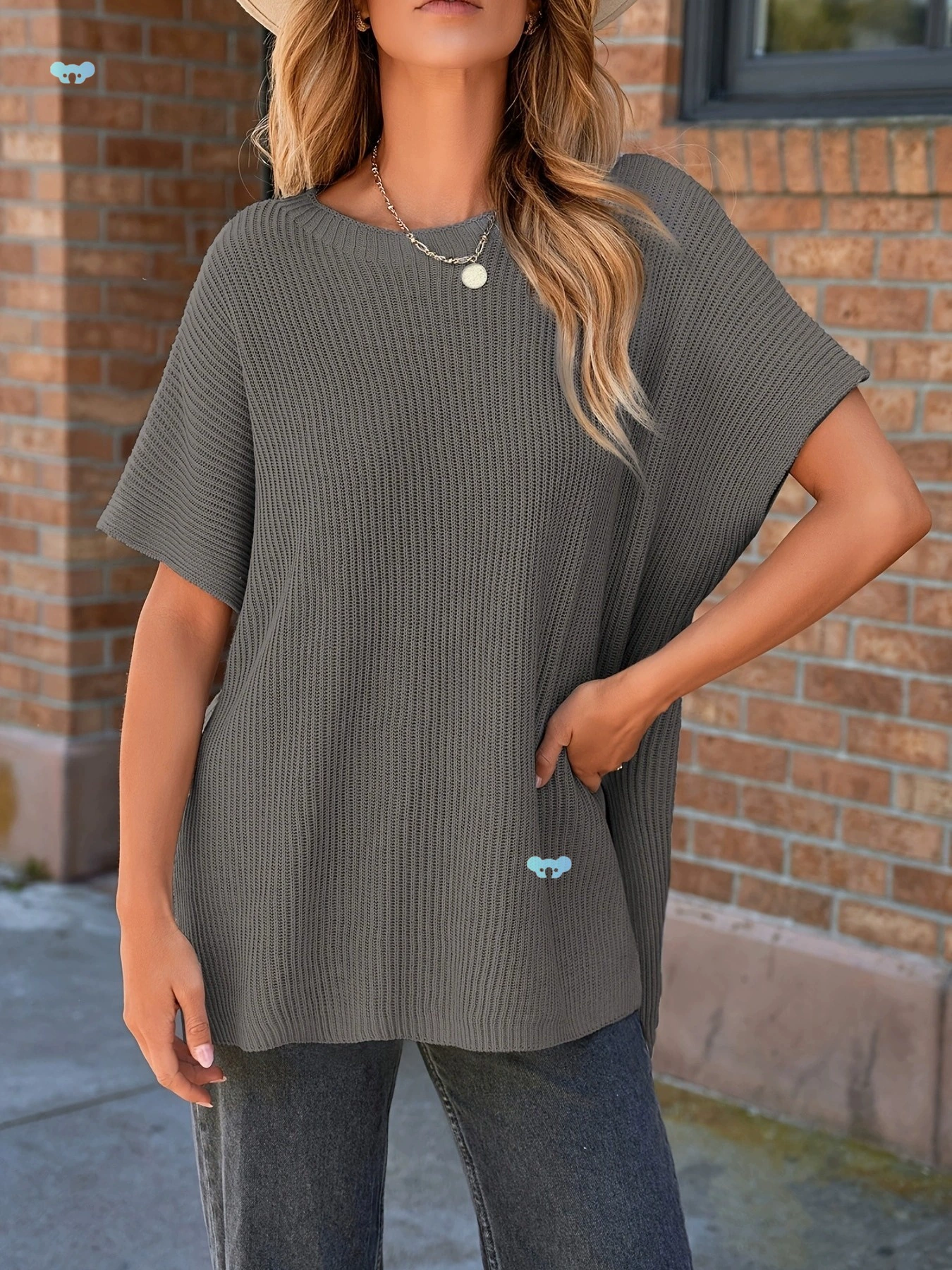 Элегантный свитер Элегантный женский повседневный свитер большого размера, трансграничная дропшиппинг