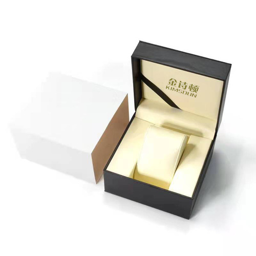 KIMSDUN flip watch box black watch box square gift packaging box heaven and earth cover box
