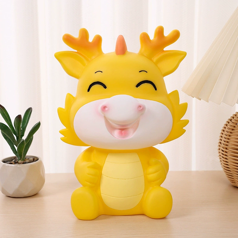 Cartoon big piggy bank, fall protection, Birthday gift