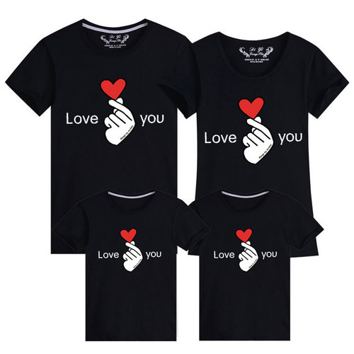 lovebixin family portrait parent-child outfit family of four cute outfit event 23 new short-sleeved class clothes trend