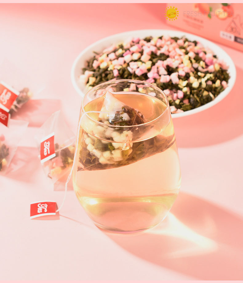 Peach Oolong Tea Mi Tao Wu Long 90g Triangle Tea Bags Hot or Cold Brew key features