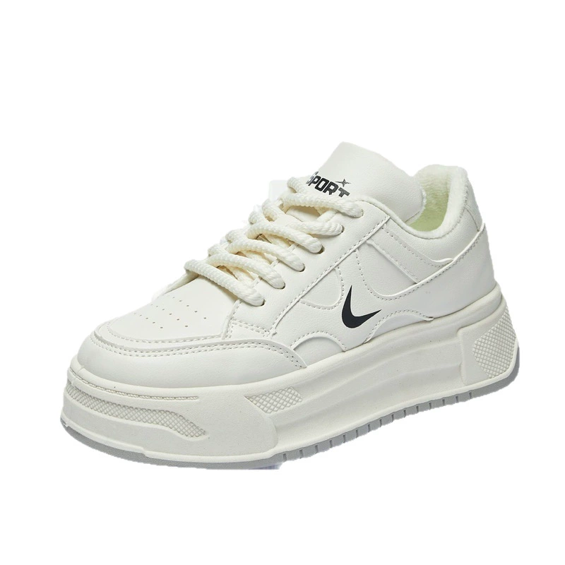 Белые кроссовки, высокие кроссовки, повседневная обувь, корейский стиль