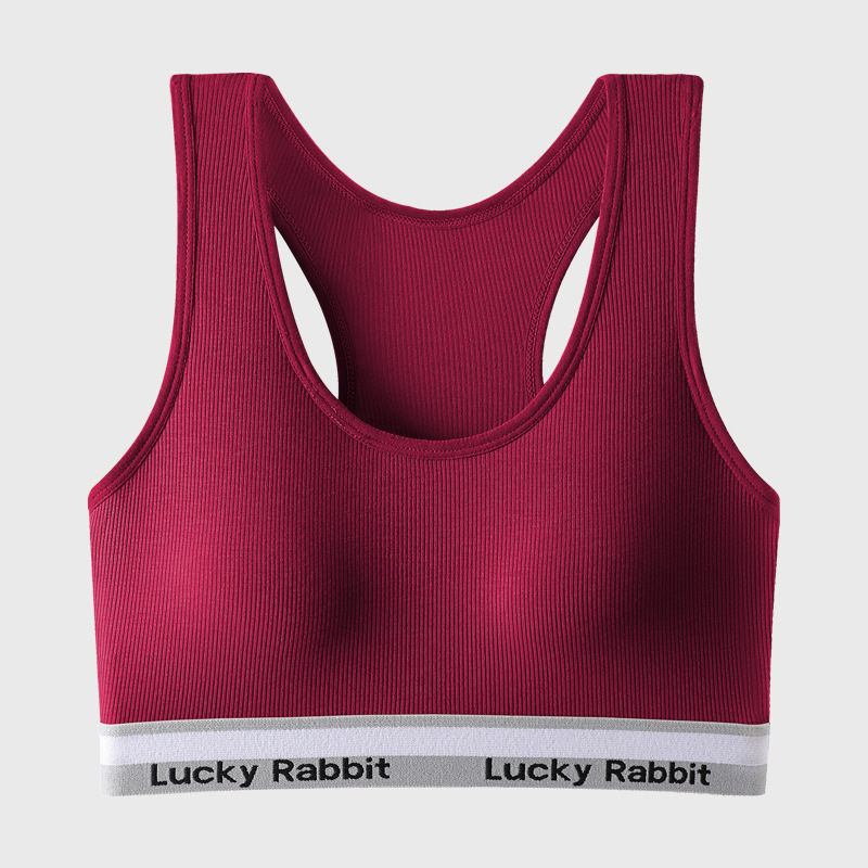 En FORMA DE I de belleza espalda ropa interior deportiva traje de algodón de las mujeres con almohadilla en el pecho sin anillo de acero push up yoga corriendo a prueba de golpes sujetador verano