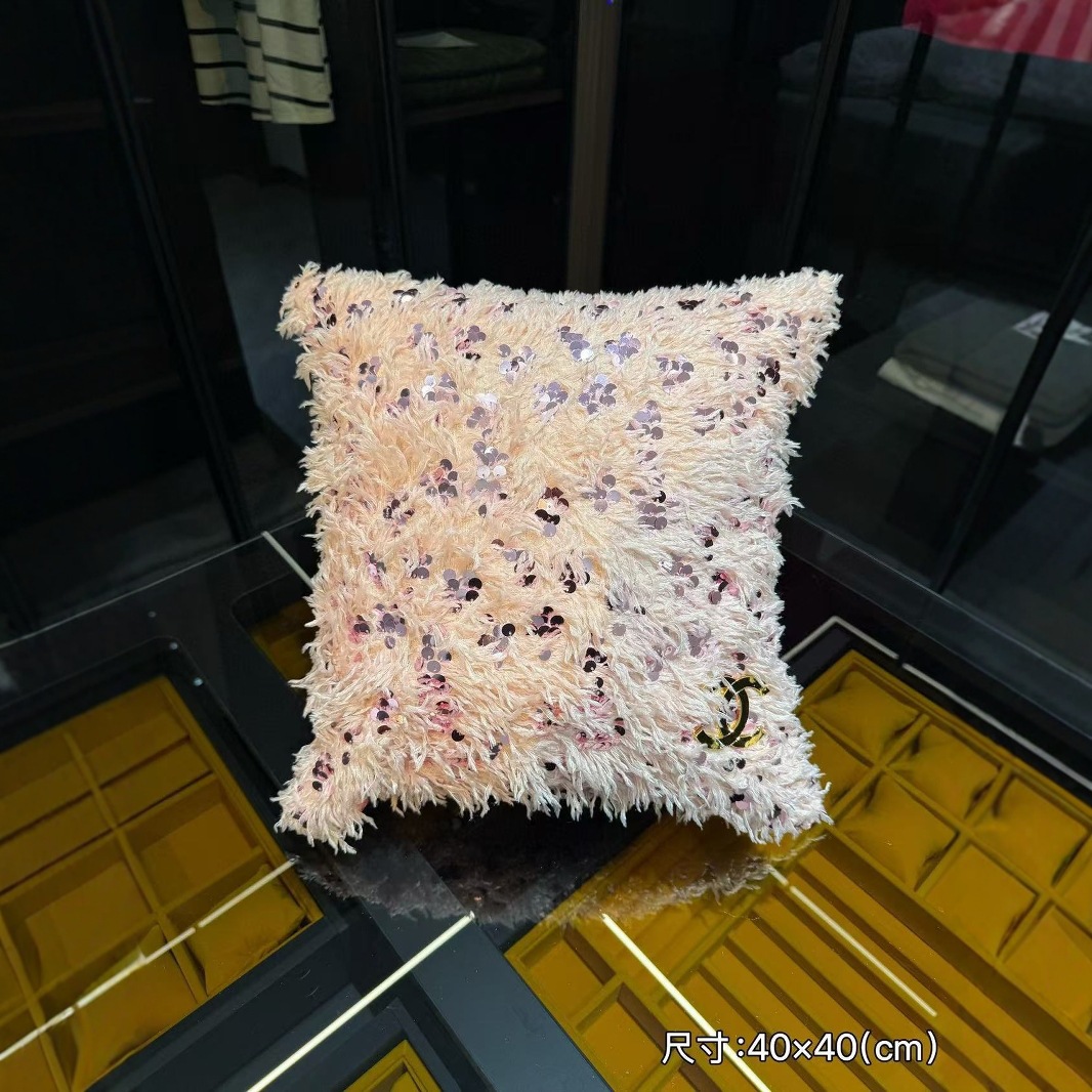 Household Pillow Case with Core Sofa Living Room Cushion Waist Pillow Rectangular Bedside Back Cushion Cream Wind Pillow