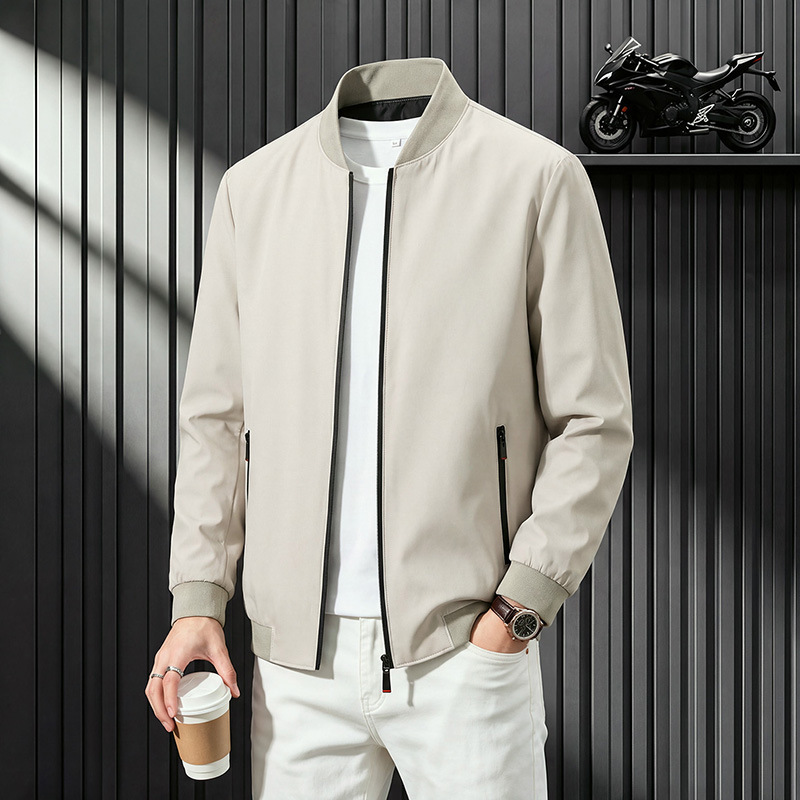 American-style high-street baseball jacket, new autumn/winter collection, casual and versatile polo jacket, men's outerwear for middle-aged men, casual jacket American-style high-street baseball jacket, new autumn/winter collection, casual and versatile polo jacket, men's outerwear for middle-aged men, casual jacket