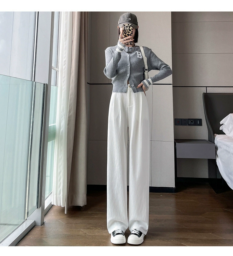 Classic suit jacket and high-waist trousers set, women, autumn leisure, high waist