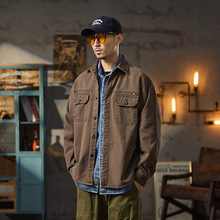 赏云 2024新款男士翻领宽松时尚长袖衬衫轻熟男生垂感衬衣薄外套