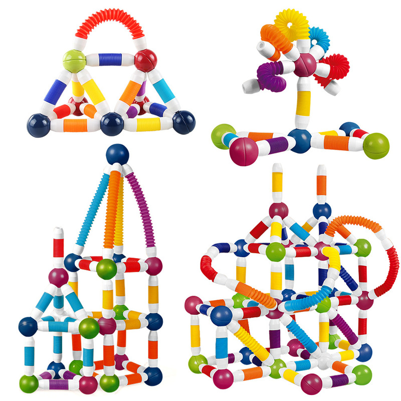 Cross-Border Manufacturers Wholesale Versatile Twisting Sticks for Children's Concentration Training Educational Telescopic Magnetic Sticks Decompression Toys