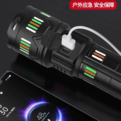 UV fənərlər Zoom Waterproof Flashlight Aluminum