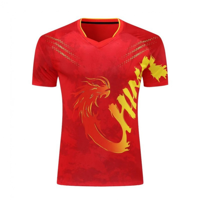 03 red women/children's single top