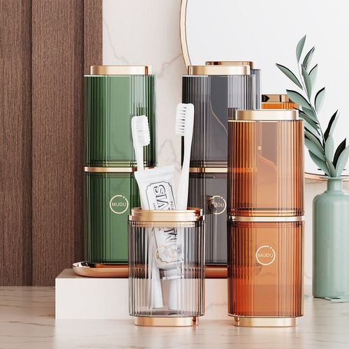 Light Luxury Travel Toothbrush Cup Shower Cup Outdoor Cleaning Supplies Toothpaste Toothbrush Storage Box Toothbrush Cup Set