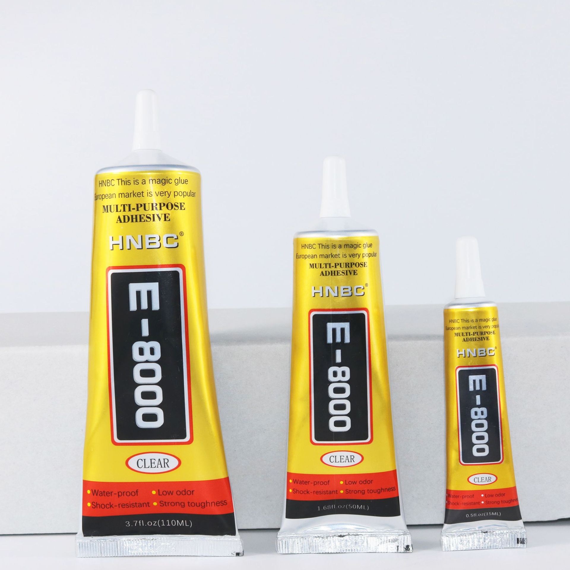 工厂批发E8000胶水手机壳DIY胶耳机皮革衣服布贴胶亚克力高粘度