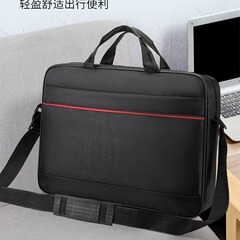 クロスボーダー新型ビジネス通勤ハンドバッグ純色シンプル携帯ブリーフケース大容量ノートパソコンバッグ