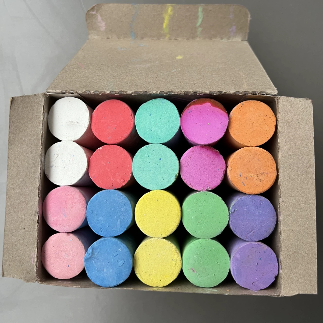 10-цветный большой толстый мел маркер точек деревянный корабль 1 строительная площадка цементной стены жирной версии