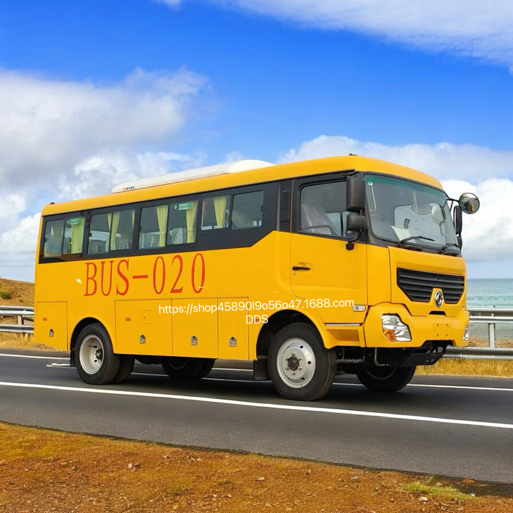出口四驱越野客车4x4柴油右舵10-23座工程/旅游首选 厂家直供外贸