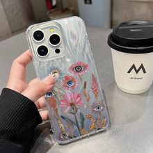 天使之眼花朵苹果17promax手机壳小众air手机保护套iPhone15plus