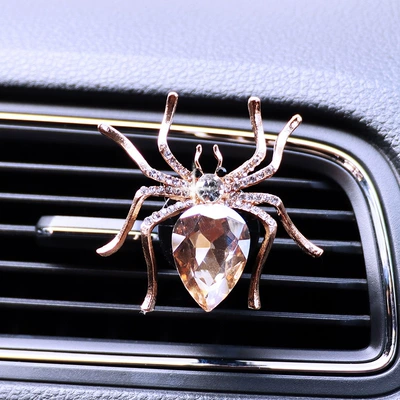 clip car aromatherapy creative — Car Perfume Aromatherapy - champagne-color-spider-plastic-slot-outlet