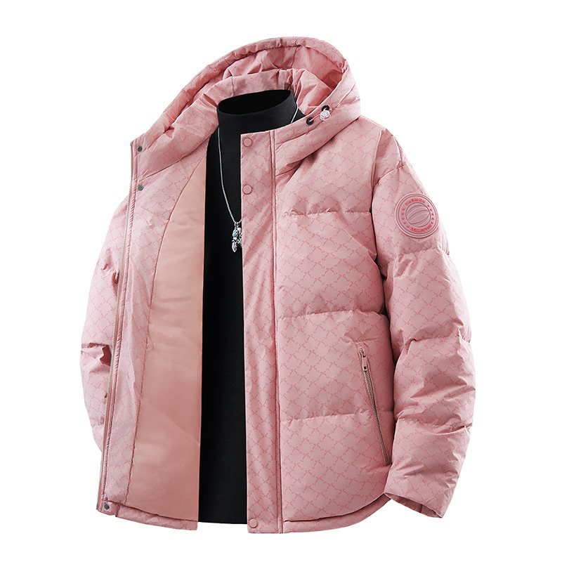 2023 New Men's Hooded Down Jacket, Thickened, Warm, Winter Cold-Proof Business Casual Outerwear for Middle-Aged and Elderly