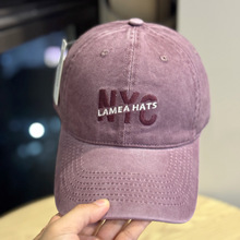 新款NYC大头围深顶字母刺绣棒球帽男时尚百搭显脸小宽檐鸭舌帽女