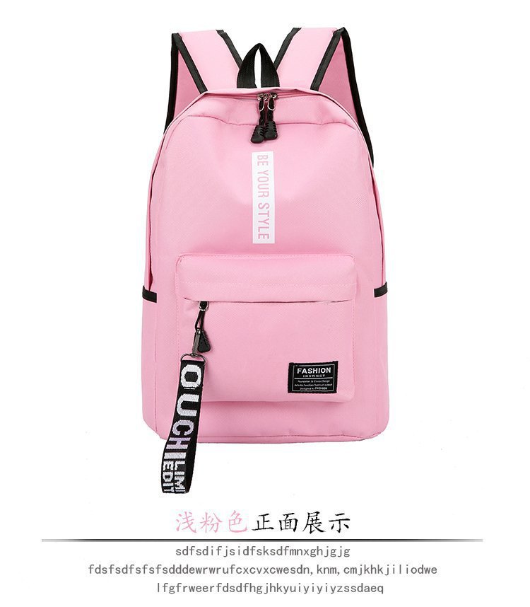 2026er koreanische Schultertasche mit Buchstabenmotiv für Jungen und Mädchen, Mittel- und Oberschüler, Schultasche für Damen mit großem Fassungsvermögen, Campus-Segeltuch-Rucksack