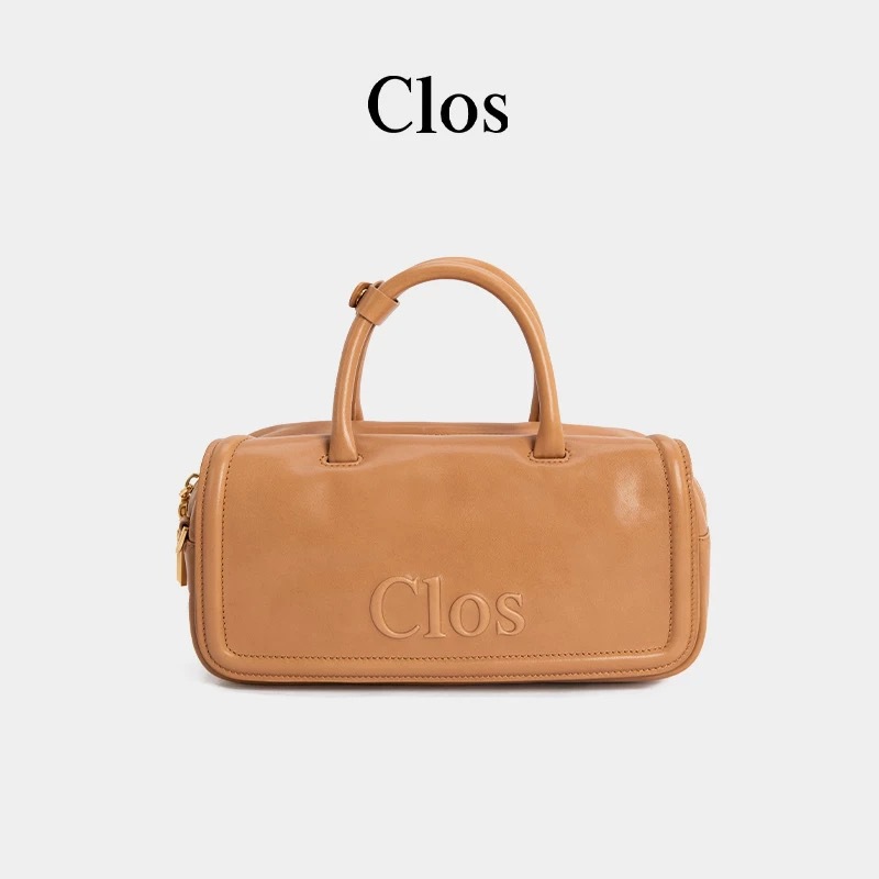 Borsa a spalla in vera pelle retro a cuscinetto da donna_voghion.com