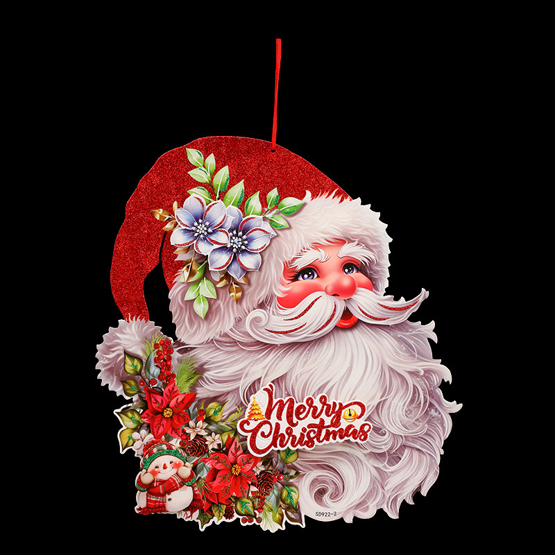 クリスマスの雰囲気のある紙製のステッカーで、家やお店やパーティーを飾るクリスマスアクセサリー、工芸品の卸売|undefined