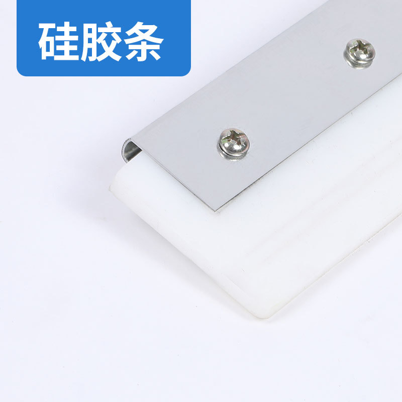 Limpiaparabrisas raspador de suelo varilla de acero inoxidable limpiaparabrisas de silicona cortador raspador de agua azulejo raspador de baño piso