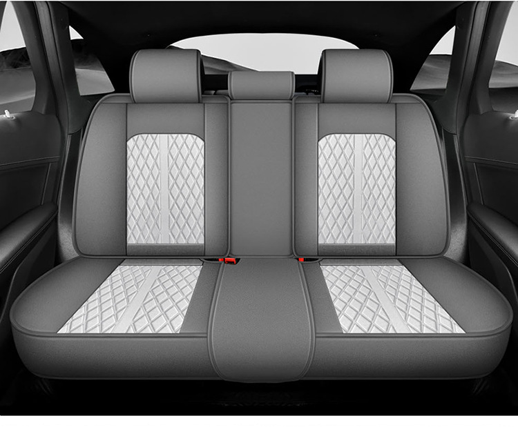 New Car Seat Cushion, All-Season, All-Inclusive, Breathable Linen Car Seat Cushion, Five-Seater Summer Seat Cover, Cooling Pad