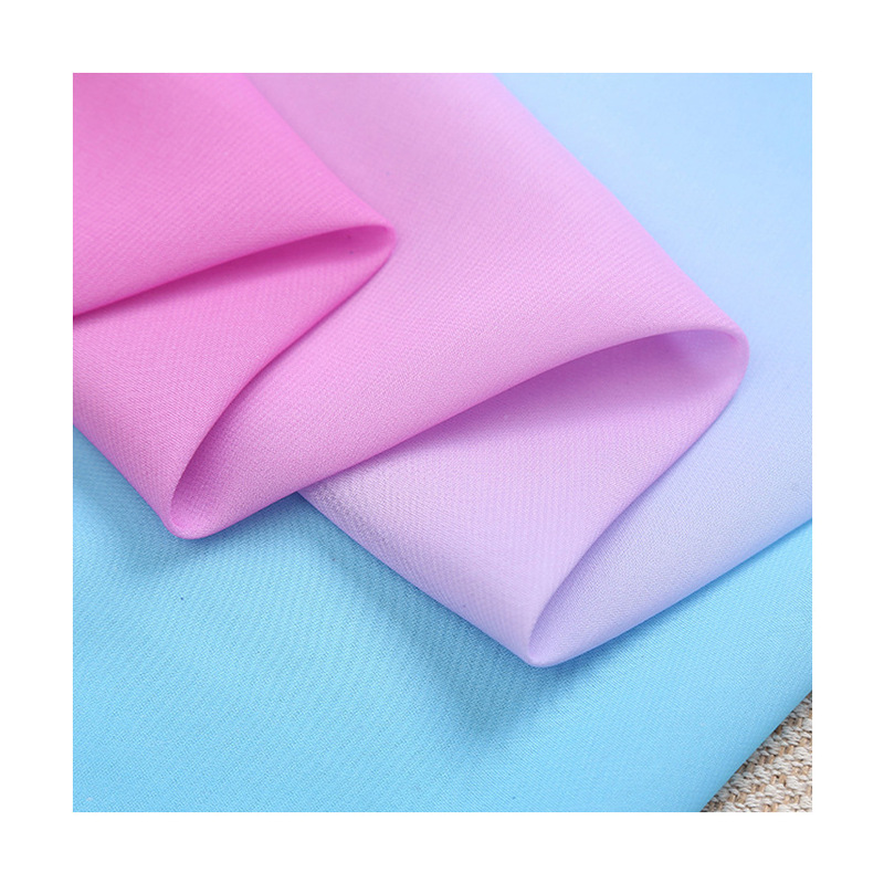 Fabricantes de primavera y verano de tela de chiffón impresión gradiente de posicionamiento impresión tela de moda de baile tela de ropa