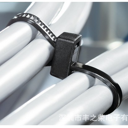 海尔曼太通汽车扎带双头扎带8字型双卡扣尼龙扎带T50RDH-NA现货