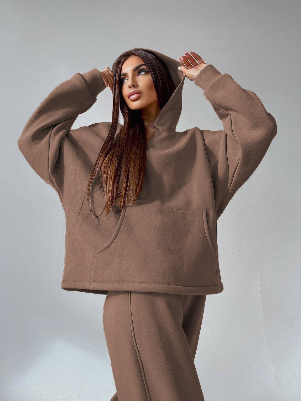 2024 Bestseller European And American Foreign Trade Women's Clothing Autumn/Winter New Hooded Pocket_ecoleips.com