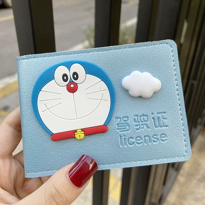 original Internet celebrity driving license – Multimediya və saxlama aksesuarları - right-driving-flash-blue-set-small-smile-jingle-white-clouds-2-card-position