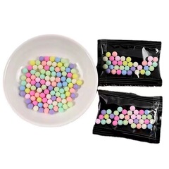_ チャックのマカロンビーズの小さい包装材料はクリームの髪を包んで携帯のケースを挟みます。
