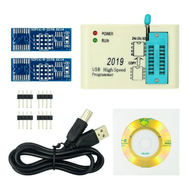 EZP2019 высокоскоростной USB SPI программатор 24 25 93 Flash BIOS, адаптер для SOP