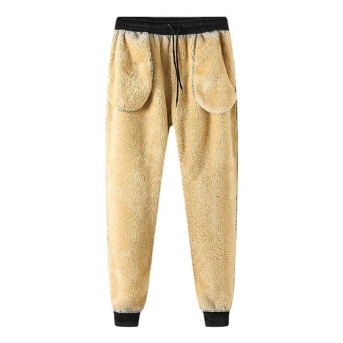 Men's Winter Loose Large Size Fleece Lined Thick Warm Hooded Sweatshirt Set with Casual Pants