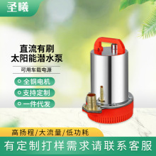 12v24v微型便捷式电瓶抽水机48v60v家用电动车直流潜水泵批发