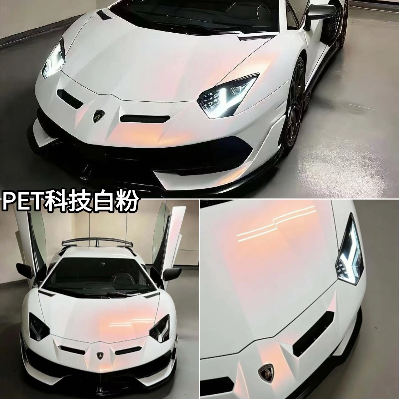 Tech Silver Purple Car Color Changing Film Gradient Color Changing Film Whole Vehicle Modification Film No Residue Glue Support Dropshipping