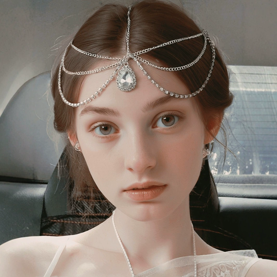 Хрустальные лоб с бровями и головные уборы европейские и американские невесты