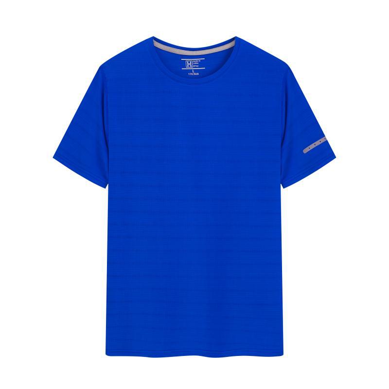 Ropa de trabajo de verano camiseta de hielo de secado rápido cuello redondo logotipo de manga corta ropa de trabajo corporativa deportiva image 8