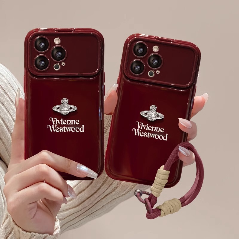 Empress Dowager Doll Lanyard Phone Case for Apple 13Pro iphone15 Full Coverage Silicone XR Large Window 7/8