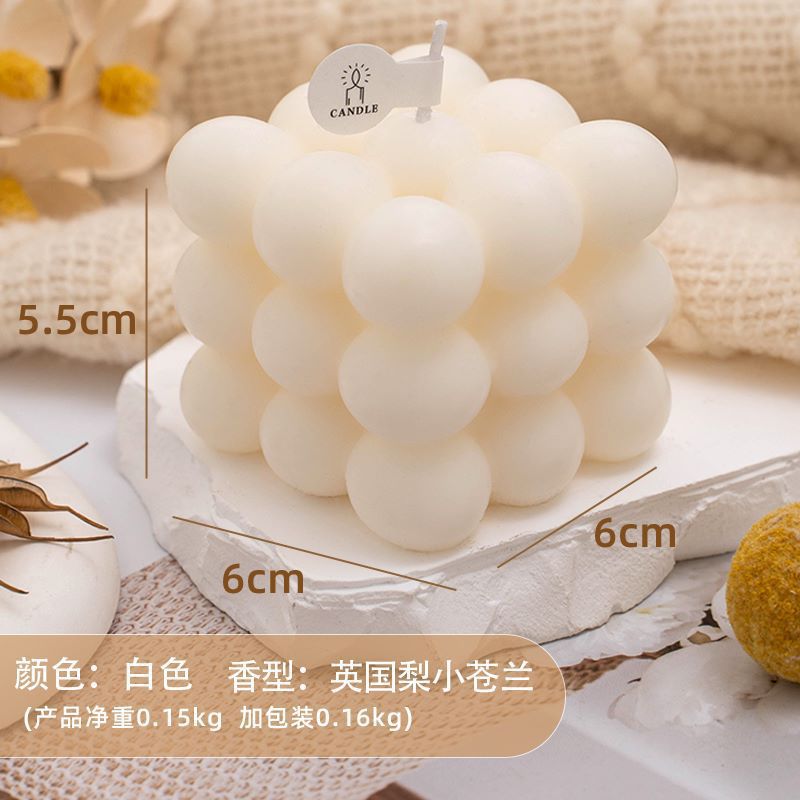 Cubo de Rubik aromaterapia vela lámpara iluminación del hogar fiesta cumpleaños decoración la fragancia nicho mayor regalo para las niñas