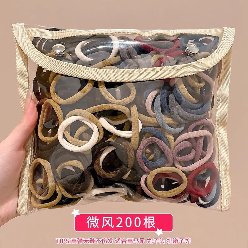 Niños lindos anillos de cabello de color correa de goma niñas de cabello de cola de caballo niñas de alta elasticidad no lastiman cabello